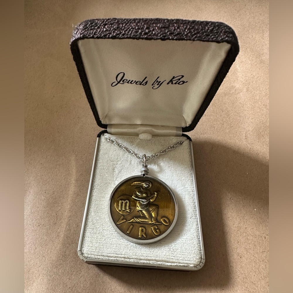 Vintage zodiac necklace (Virgo)